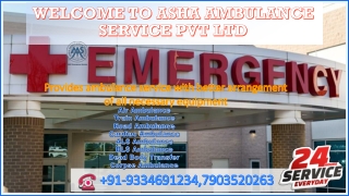 Confirm Air Ambulance Service with better arrangement of equipment |ASHA