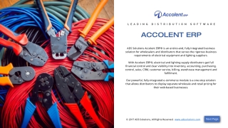 Electrical Distributor Software