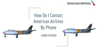 How Do I Contact American Airlines By Phone