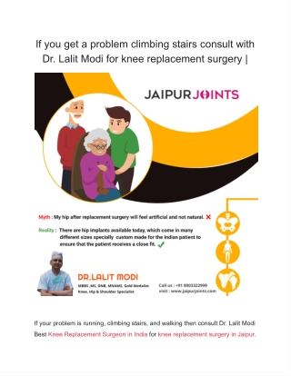 hip replacement myths and reality