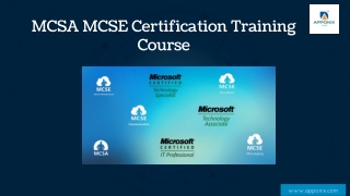 MCSA PPT
