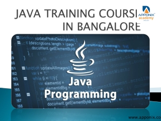 JAVA COURSE IN BANGALORE