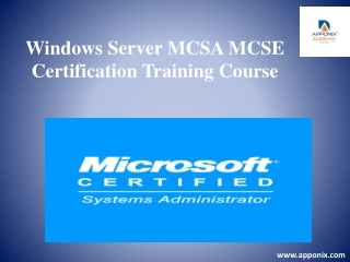 mcsa-course-certification