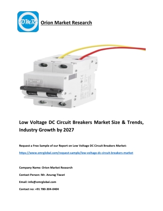 Low Voltage DC Circuit Breakers Market Size & Trends, Industry Growth by 2027