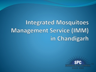 Integrated Mosquitoes Management Service (IMM)