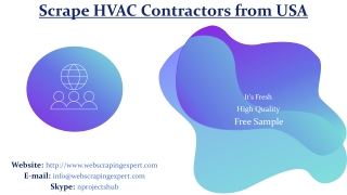 Scrape HVAC Contractors from USA