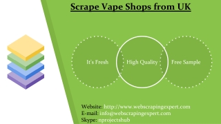 Scrape Vape Shops from UK