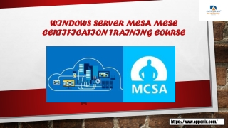 Windows Server MCSA MCSE Certification Training Course