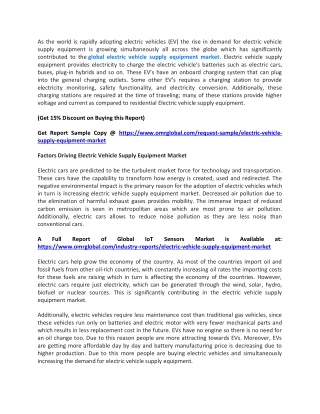 Electric Vehicle Supply Equipment Market