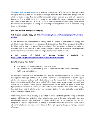 Flow Battery Market