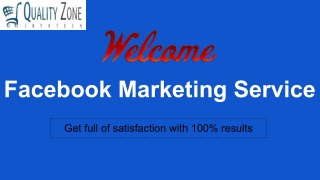 Facebook Marketing Service ..beat facebook marketing agency