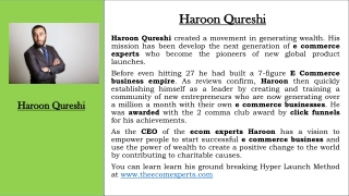 Haroon Qureshi - The E Com Experts