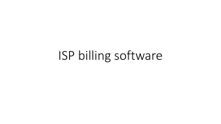 ISP Software, ISP Billing, ISP CRM, Hotspot Management Software.