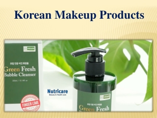 Korean Makeup Products