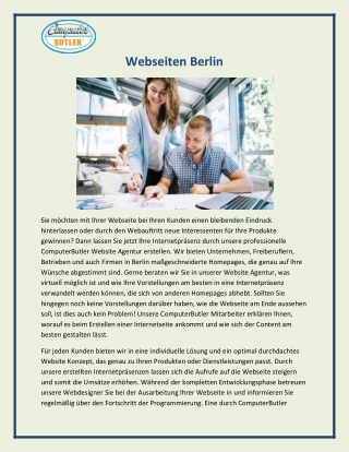 Webseiten Berlin
