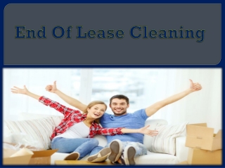 End Of Lease Cleaning