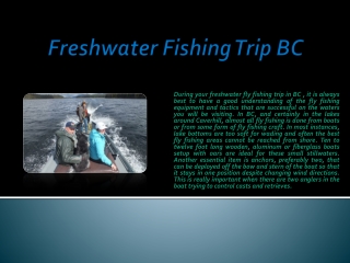 Freshwater Fishing Trip BC