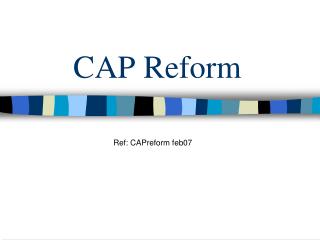 CAP Reform