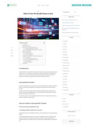 When To Use The Parallel Stream In Java