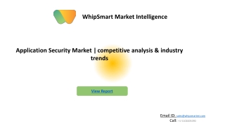 Application Security Market Size, Share, Industry Demand, Global Analysis