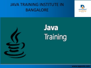 JAVA TRAINING INSTITUTE IN BANGALORE