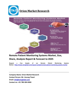 Remote Patient Monitoring Systems Market Size, Industry Trends, Share and Foreca