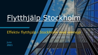 Flytthjälp Stockholm