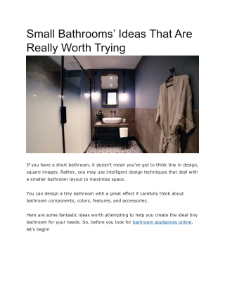 bathroom appliances online