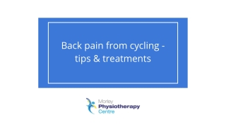 Back pain from cycling - tips, warning signs and treatments _ Morley Physiotherapy Centre