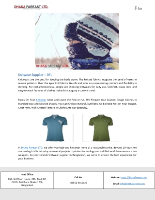 knitwear Supplier