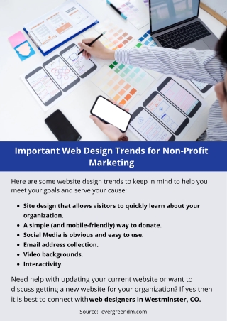 Important Web Design Trends for Non-Profit Marketing
