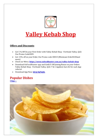 5% Off - Valley Kebab Shop Menu| Pizza Fortitude Valley, QLD