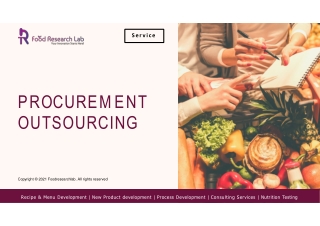 Procurement outsourcing companies -Foodresearchlab