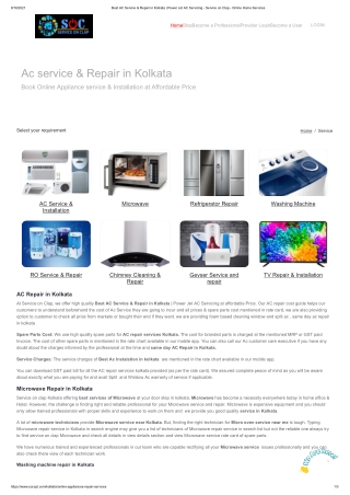 Best AC Service & Repair in Kolkata