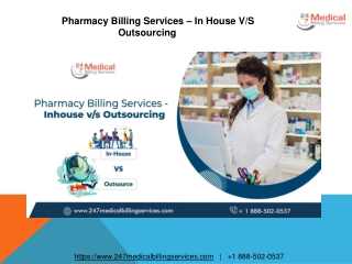 Pharmacy Billing Services  In House VS Outsourcing