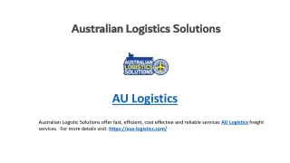 Freight Logistics Solutions