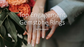 Top Engagement Gemstone Rings