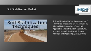 Soil Stabilization Market to grow at a CAGR of 4.1% from2019 to 2027