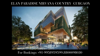 Elan Paradise Retail shops Sector 50 Gurgaon,   Elan commercial paradise Nirvana