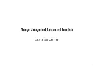 Change Management Assessment Template
