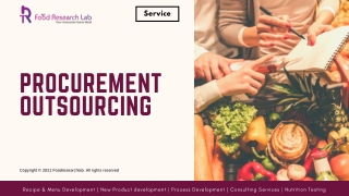 procurement outsourcing -Foodresearchlab