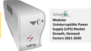 Modular Uninterruptible Power Supply (UPS) Market Growth, Industry Trends 2030