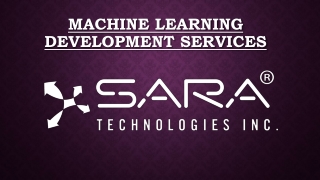 Machine Learning Development Services