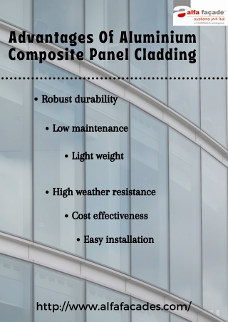 Advantages Of Aluminium Composite Panel Cladding Services