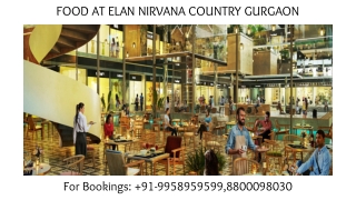 Elan Food Court Nirvana Country Gurgaon,  Elan paradise Food Court with terrace