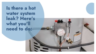 Is there a hot water system leak Here's what you'll need to do (1)