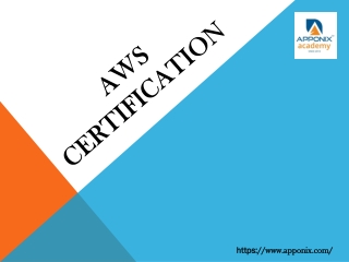 Apponix aws certification