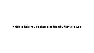 4 tips to help you book pocket-friendly flights to Goa