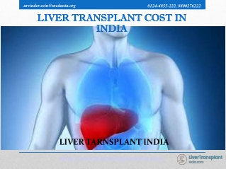 Learn about the best liver transplant cost in India