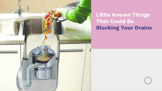 Little Known Things That Could Be Blocking Your Drains- Penrith plumbing